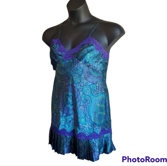 Victoria's Secret Other - Vintage Victoria's Secret Gold Label Satin Fillagree Nightgown Size P (small)